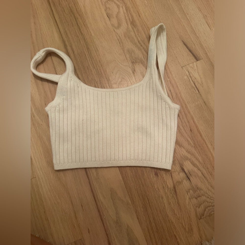 Aritzia Wilfred knit crop top